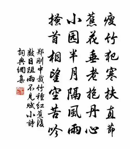 栽竹种红蕉后数日阻雨不见赋小诗