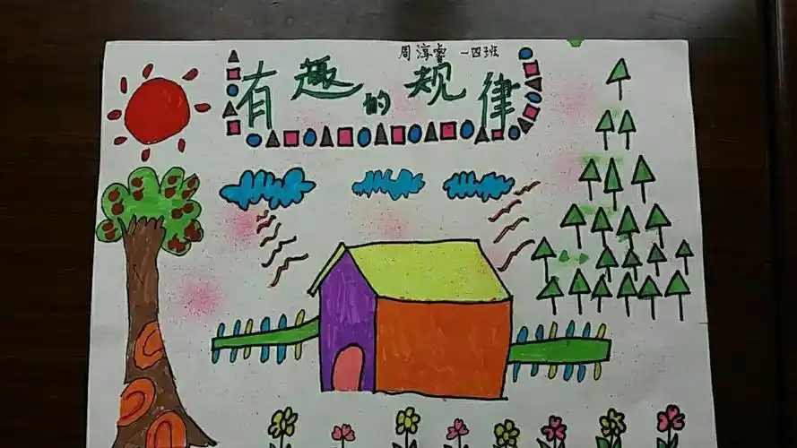黄州区实验小学一四班~规律美~绘画作品展