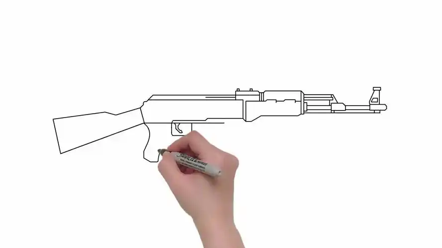 手绘游戏武器装备系列 akm 突击步枪-教育视频-搜狐视频