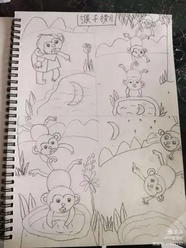 儿童简笔画—成语故事六格画