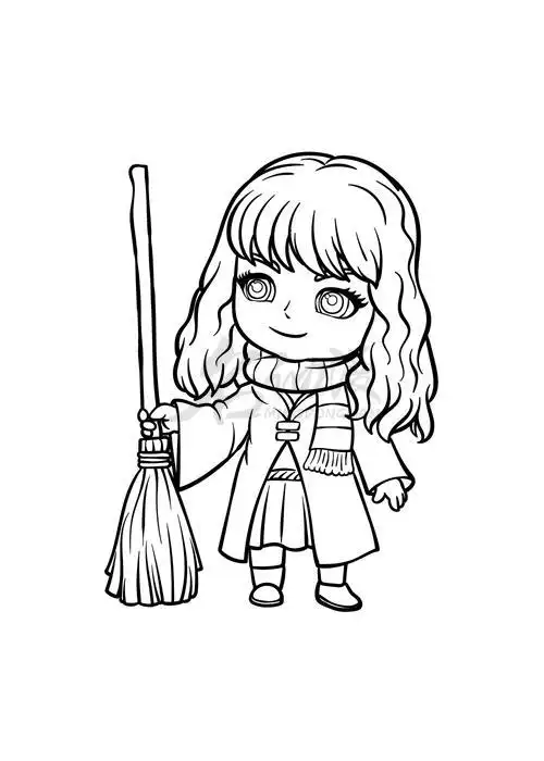 q版哈利波特赫敏如何画