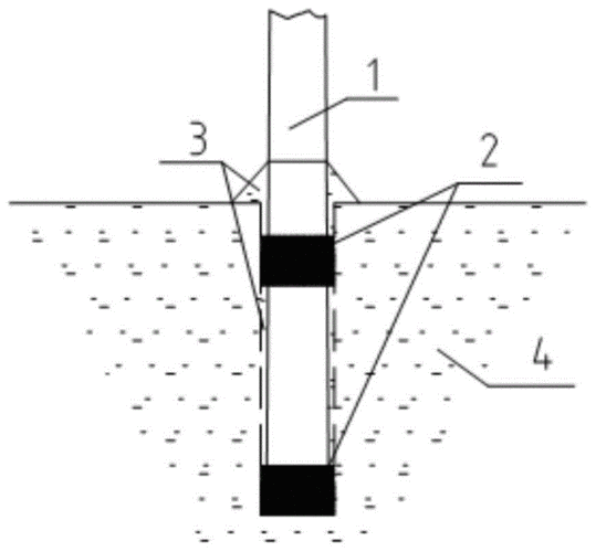 配电网线路水泥杆基础结构的制作方法