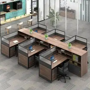 会计财务办公组合职员工位简约现代屏风卡位卡座4四人6办公室桌子