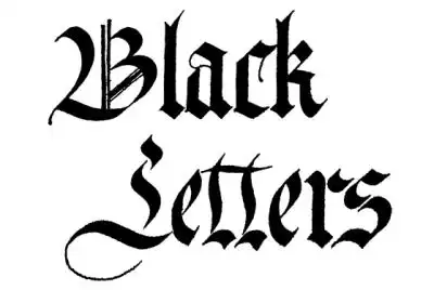 哥特体～ #来自网络