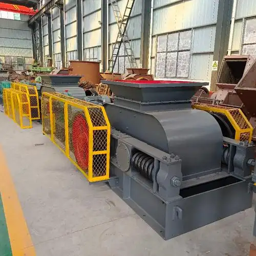 恒兴荣机械 钢渣破碎机 2pg600x400型对辊制砂机 成品粒径可调节