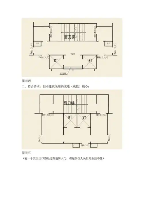 高层居住建筑剪刀梯合用前室.doc