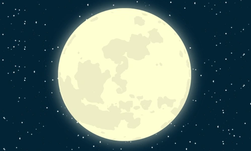 纯css3夜晚天空月亮动画特效