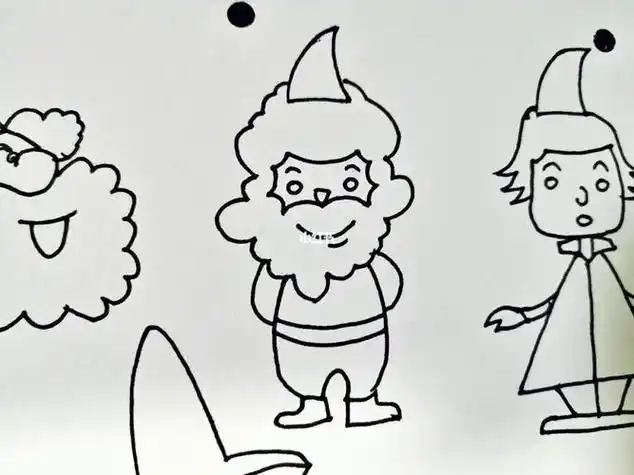 简单简笔画巨人和小矮人简笔画简单七个小矮人一步一步画小矮人简笔