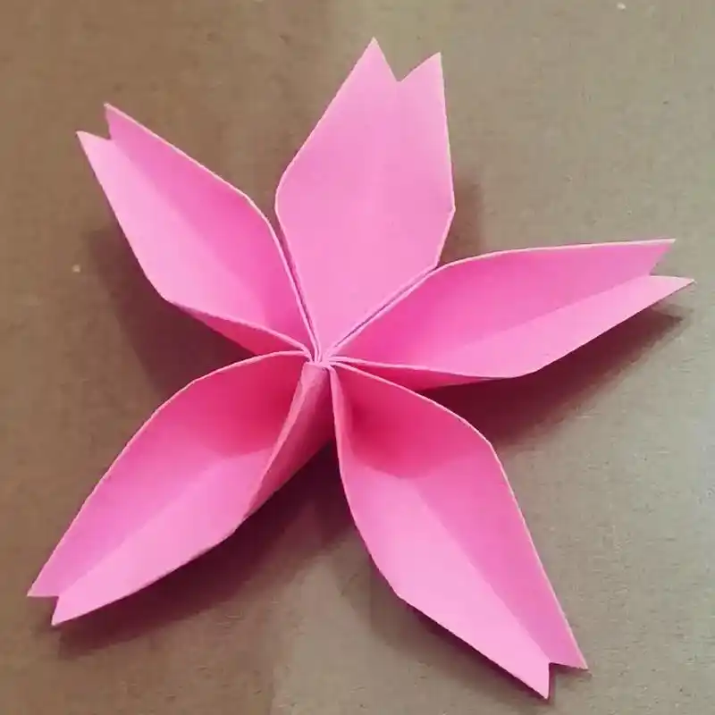 手工 #折纸 #樱花 樱花花语:樱花的花语为生命,幸福,纯 - 兑趑