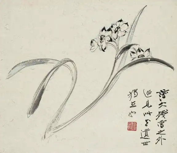 张大千花鸟小品