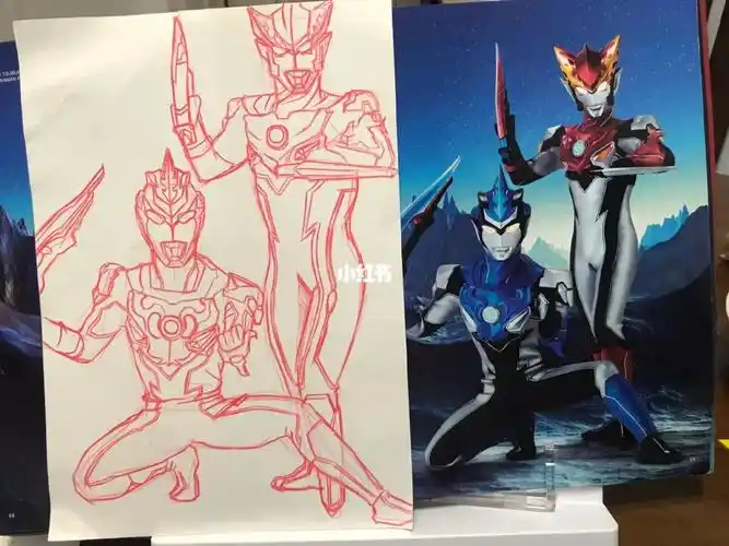 奥特曼  #罗索奥特曼  #布鲁奥特曼  #画画入门 #手绘