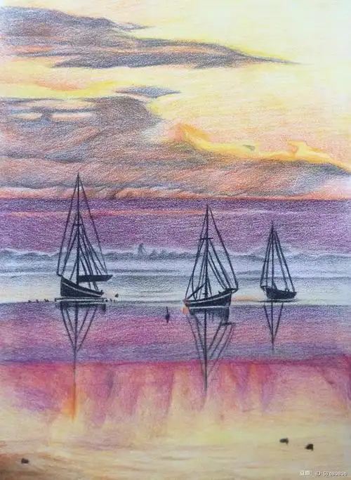 乐空的相册-彩色铅笔画