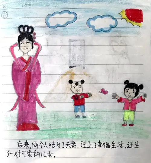 民间故事连环画作品展《牛郎织女》