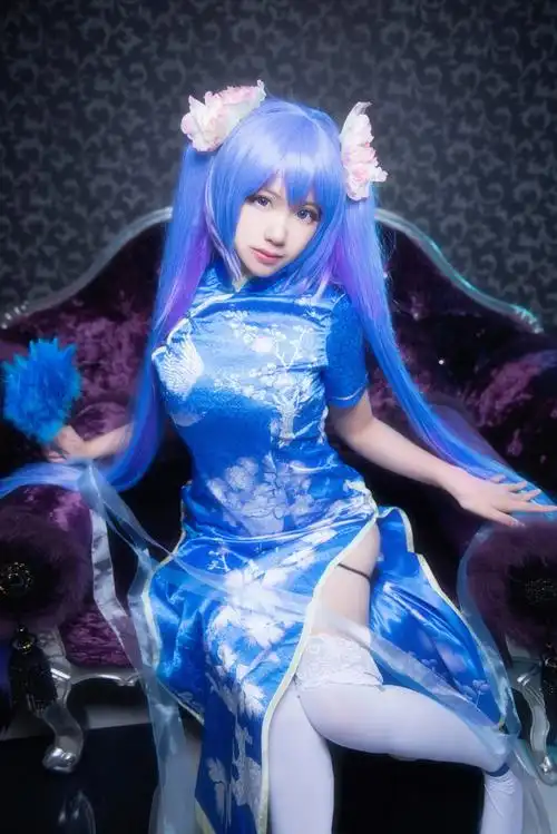 初音miku旗袍二次元cosp-炫龙网