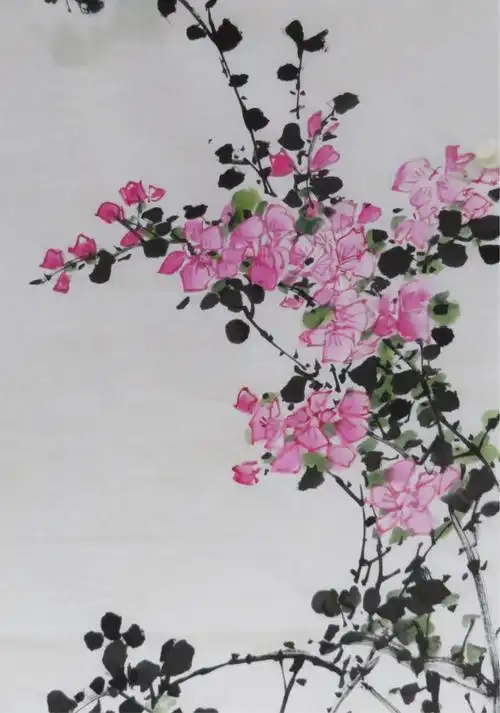 其它 耿军老师写意花鸟教学资料2018高级二(六) 写美篇粉红色三角梅