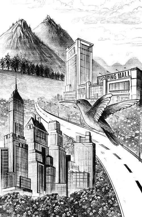 大海举报5分享原创作品插画商业插画素描风景科幻城市军人识少少05:04