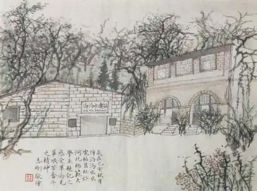 研究生党员2019年实践精品项目风采手绘西柏坡炫亮青春色美术与设计