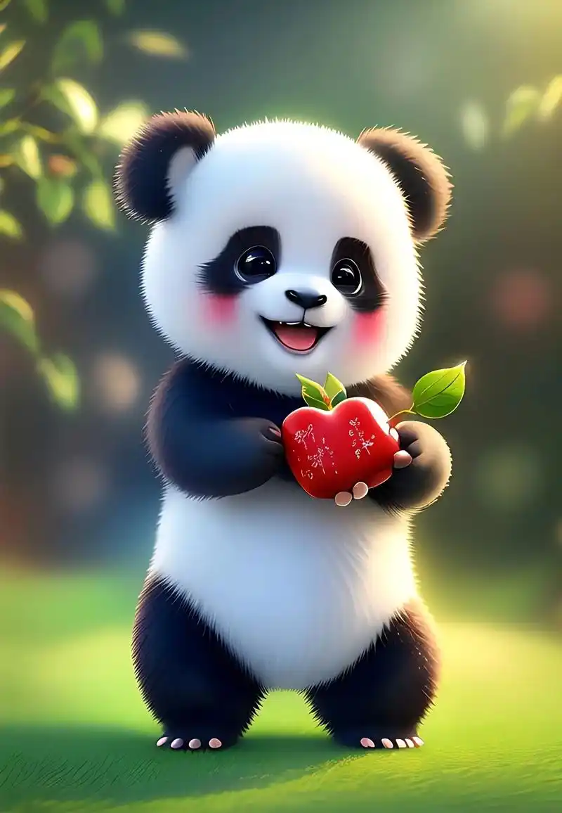 可爱萌宝小熊猫头像萌化可爱的你,期待丫丫快点回来#小可爱上线 - 抖