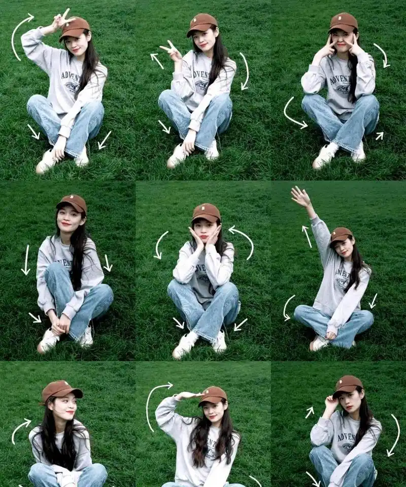 教你9个简单又随意的拍照姿势.