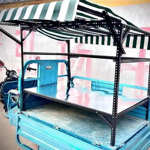 三轮车改装摆摊架子定制糖葫芦夜市烧烤炒粉电动车架组装架摆地摊