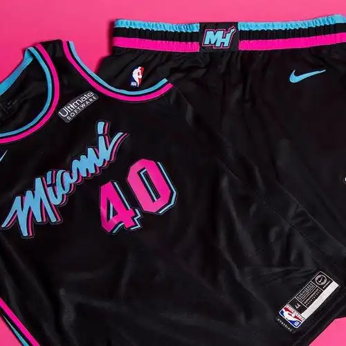 迈阿密热火队的城市版球衣,"罪恶之夜"定妆照,颜色依然骚