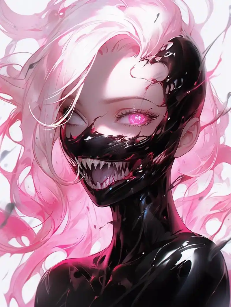 毒液少女,我反正不喜欢这种风格的#二次元美图