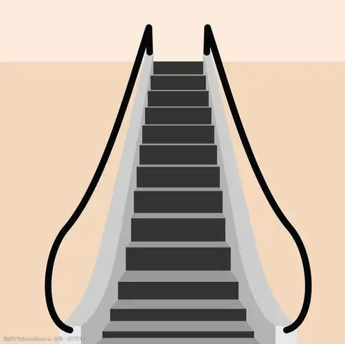 电动扶梯矢量素材