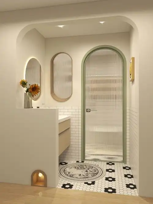 的小夜灯爱了爱了7815#胶州装修  #室内设计  #卫生间干湿分离