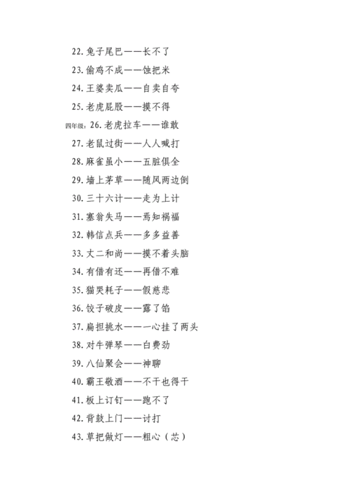 歇后语(3-6年级共100条).doc