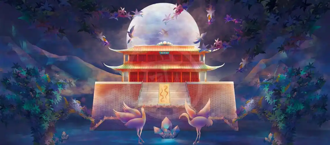 福建镇海楼古风原创插画插画图片壁纸