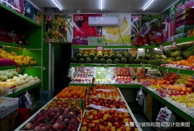 20平水果店装修与摆设,一般水果店怎么装修