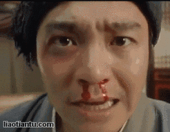 周星驰流鼻血动图表情 - 做表情 - 在线装逼,照片装饰,表情包制作