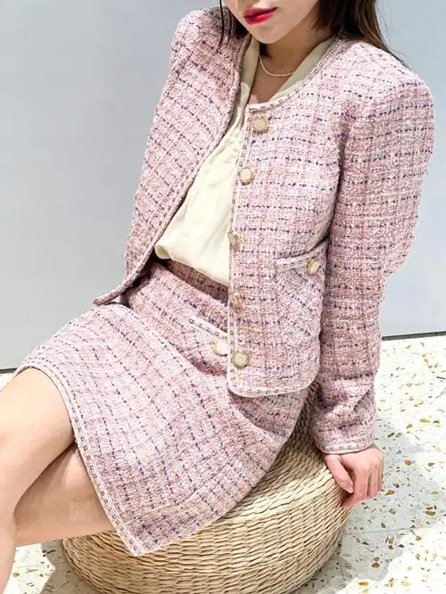 ootd小香风套装穿上真的就是人间富贵花