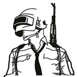 吃鸡头像简笔画情侣头像