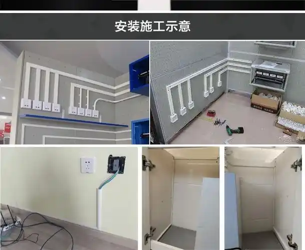 藏线盒墙面电线遮挡条装饰美化自粘式创意藏线墙面明线电视收纳盒网线