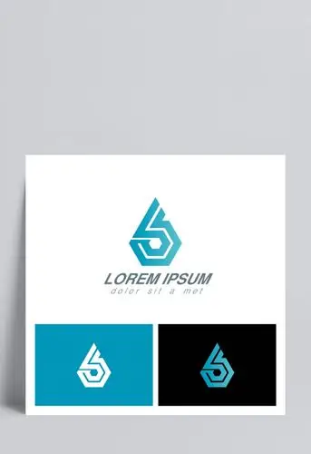 简约蓝色公司logo设计矢量素材设计模板素材