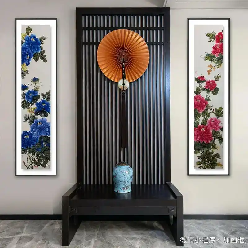 国色天香牡丹花 #手绘国画作品 #适合挂在客厅的装饰画推荐 - 抖音