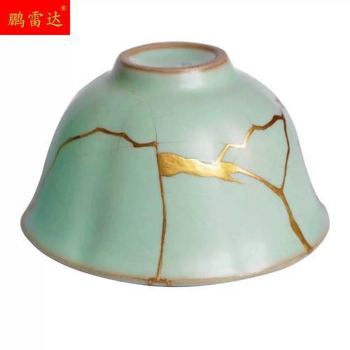 金缮锔补无痕修复建盏陶瓷紫砂壶文玩玉器古董茶具杯缺口冲线大漆