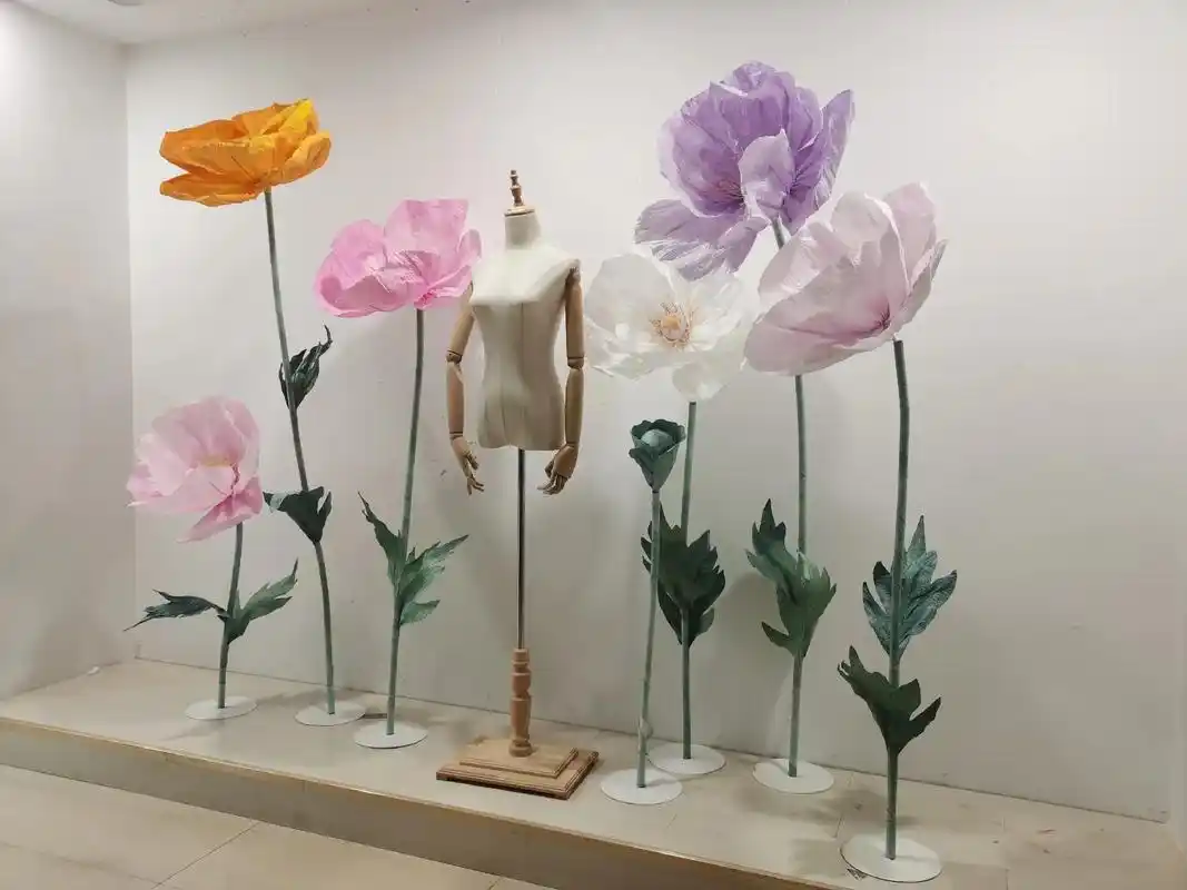 大型纸艺花,橱窗花#我的手工作品 #祝刷到的朋友开心快乐每一 - 抖音