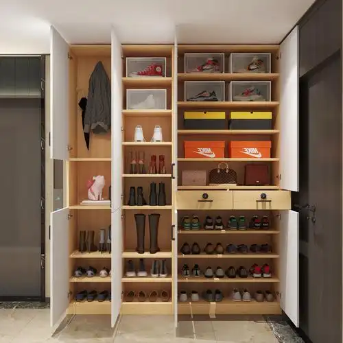 家用门口密码锁入户鞋柜门外过道楼梯电梯间定制鞋柜