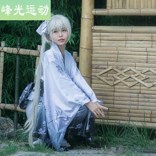 女装大佬女仆装动漫缘之空穹妹cos服春日野穹cosplay黑白夏日祭和服