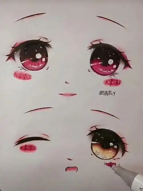 简单动漫眼睛手绘大家学起来