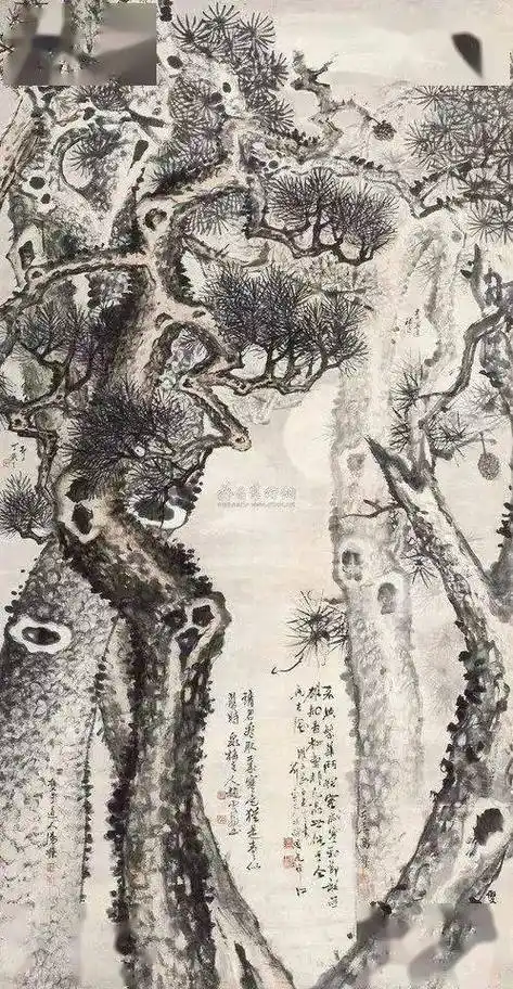 汤涤| 民国画松高手_庄蕴宽_松树_双于