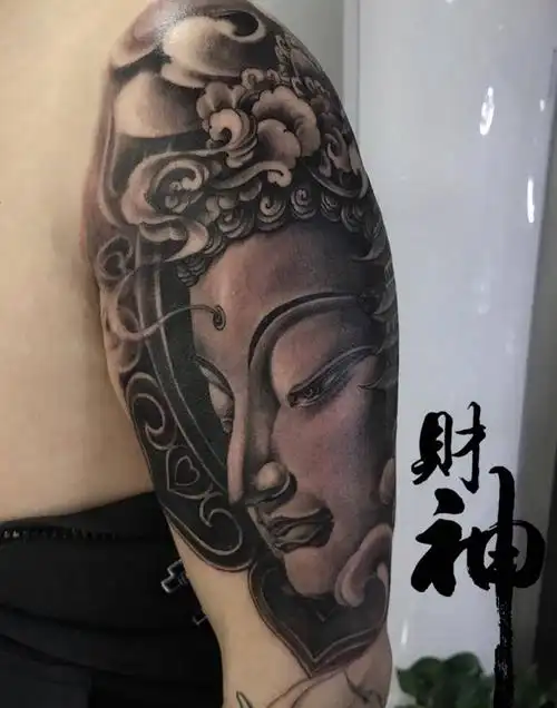 如来纹身图片_手臂新传统纹身图案