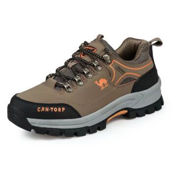 骆驼牌牌断码捡漏真牛皮防臭加厚运动鞋户外运动保暖登山鞋防 卡其