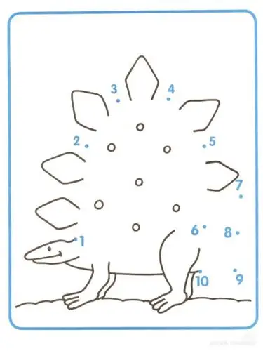 1-10数字连线绘画