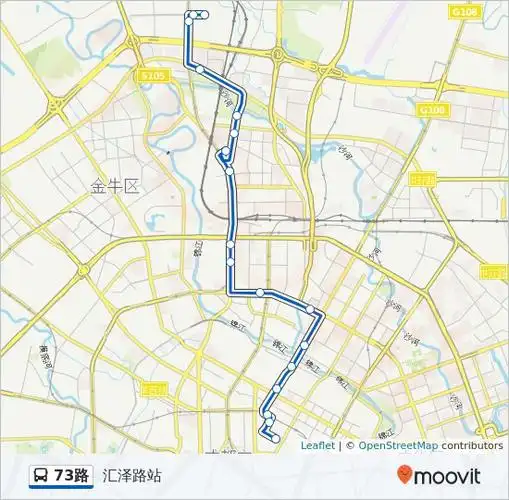 公交73路的线路图