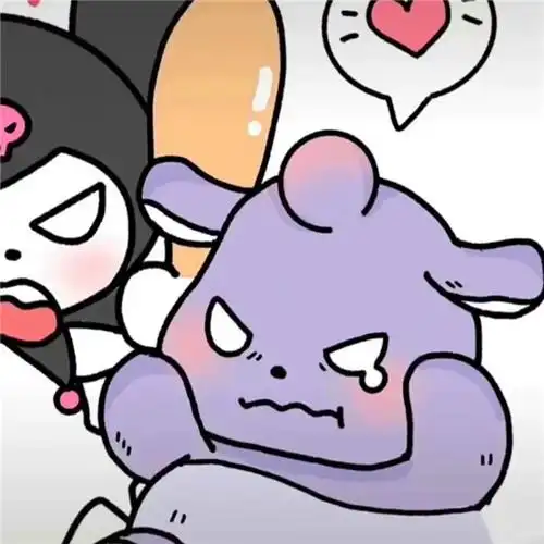 三丽鸥超可爱情头 一左一右超萌的三丽鸥情头无水印图片_情侣动漫头像