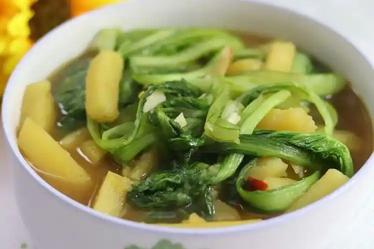 小白菜炖土豆