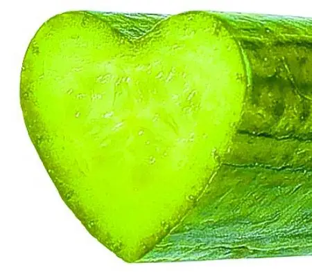 英国心形黄瓜为情人节培育爱心大餐